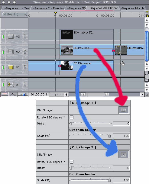 Final Cut Pro 3D-Matrix